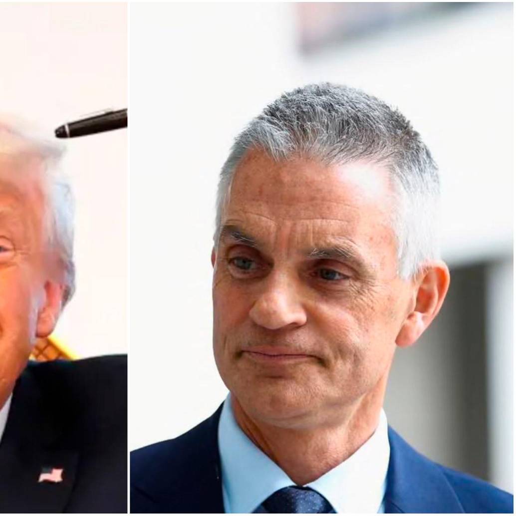 Tim Davie (derecha en la foto) llevaba cinco años en el cargo de director general de la BBC. FOTOS: Getty y cortesía BBC