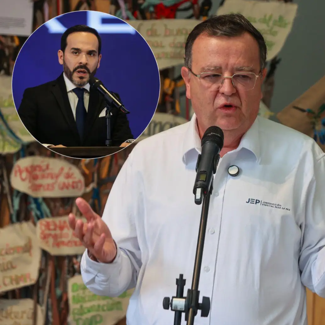 El magistrado Alejandro Ramelli manifestó estar presto a un diálogo constructivo con el presidente electo, Abelardo de la Espriella. Fotos: Manuel Saldarriaga y Colprensa