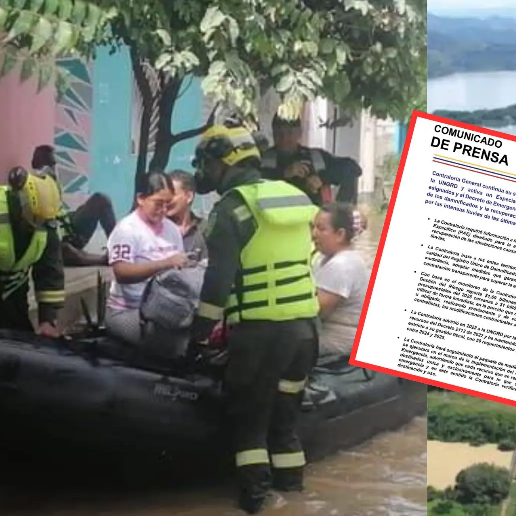 La Contraloría activó un seguimiento “especial” a los recursos públicos destinados a atender la emergencia por lluvias. Foto: Colprensa/Contraloría.