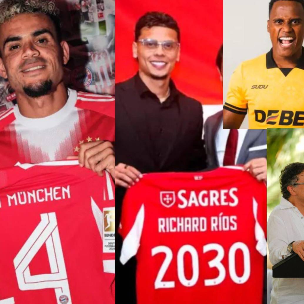 Con la venta de un sólo futbolista colombiano se supera el presupuesto que el gobierno piensa otorgarle al deporte colombiano. Fotos: Redes sociales y Presidencia