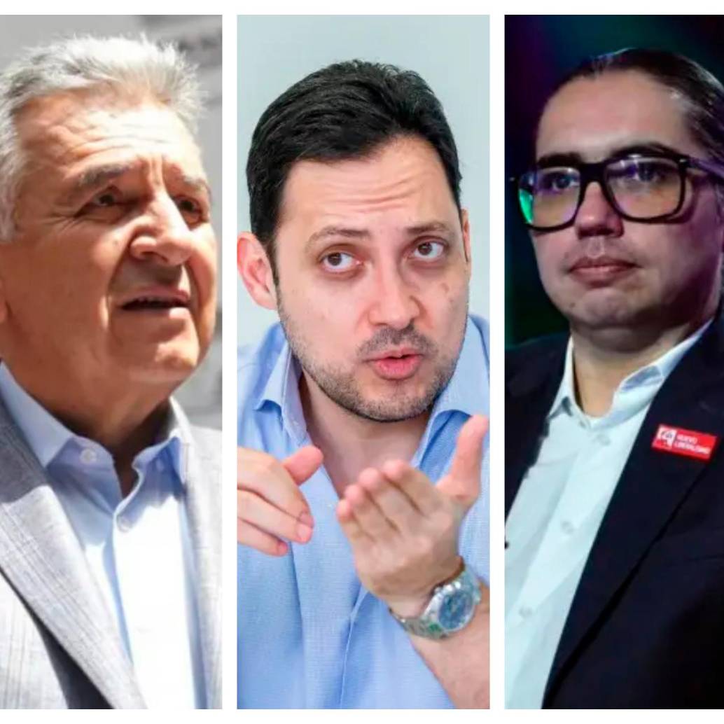 De izquierda a derecha: Luis Eduardo Garzón (Alianza Verde); Carlos Fernando Motoa (Cambio Radical); Juan Sebastián Gómez (Nuevo Liberalismo), y Juan Felipe Lemos (La U). FOTO: EL COLOMBIANO-COLPRENSA-ARCHIVO PARTICULAR