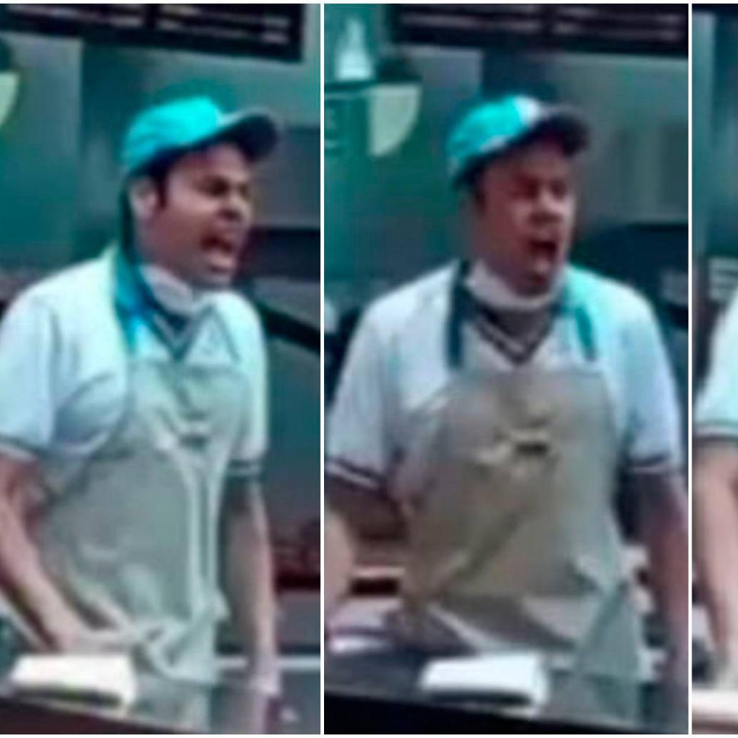 Él es el colaborador de Frisby que aparece en un video gritando desesperado. FOTOS: Captura de video