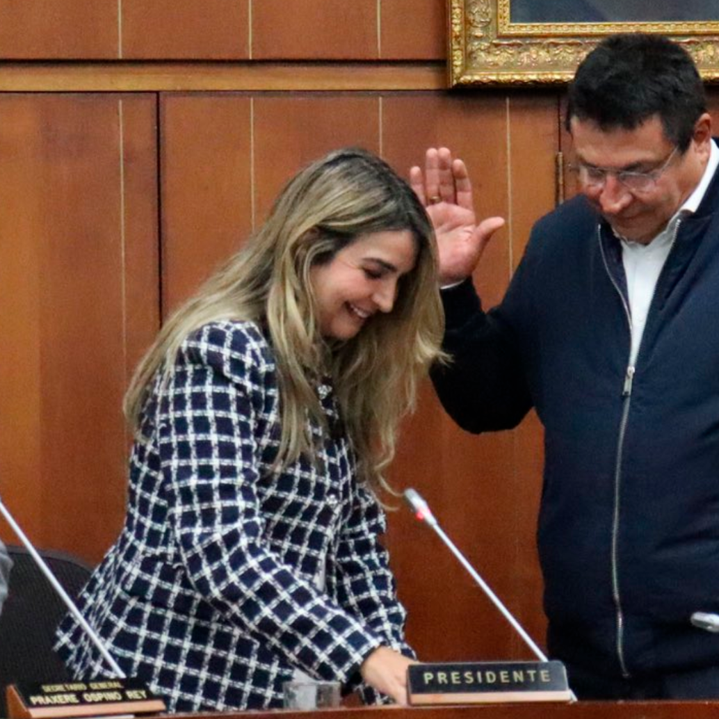 Pinto (derecha) asumió en reemplazo de la saliente presidenta de la Comisión, la senadora conservadora Nadia Blel (izquierda) FOTO: SENADO