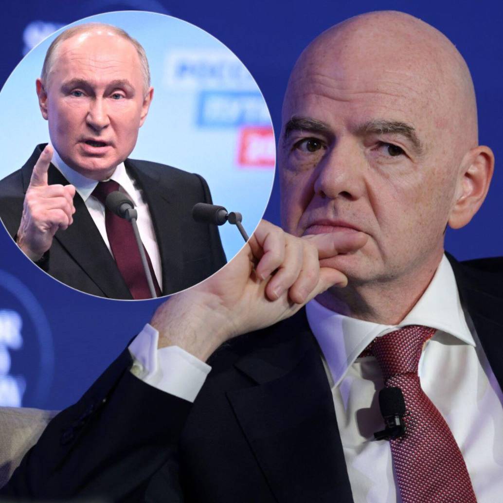 Gianni Infantino, presidente de la Fifa, ha intercedido por el regreso de Rusia a las competencias internacionales, pues fue vetada tras la invasión del gobierno de Putin a Ucrania. Fotos: Getty Images
