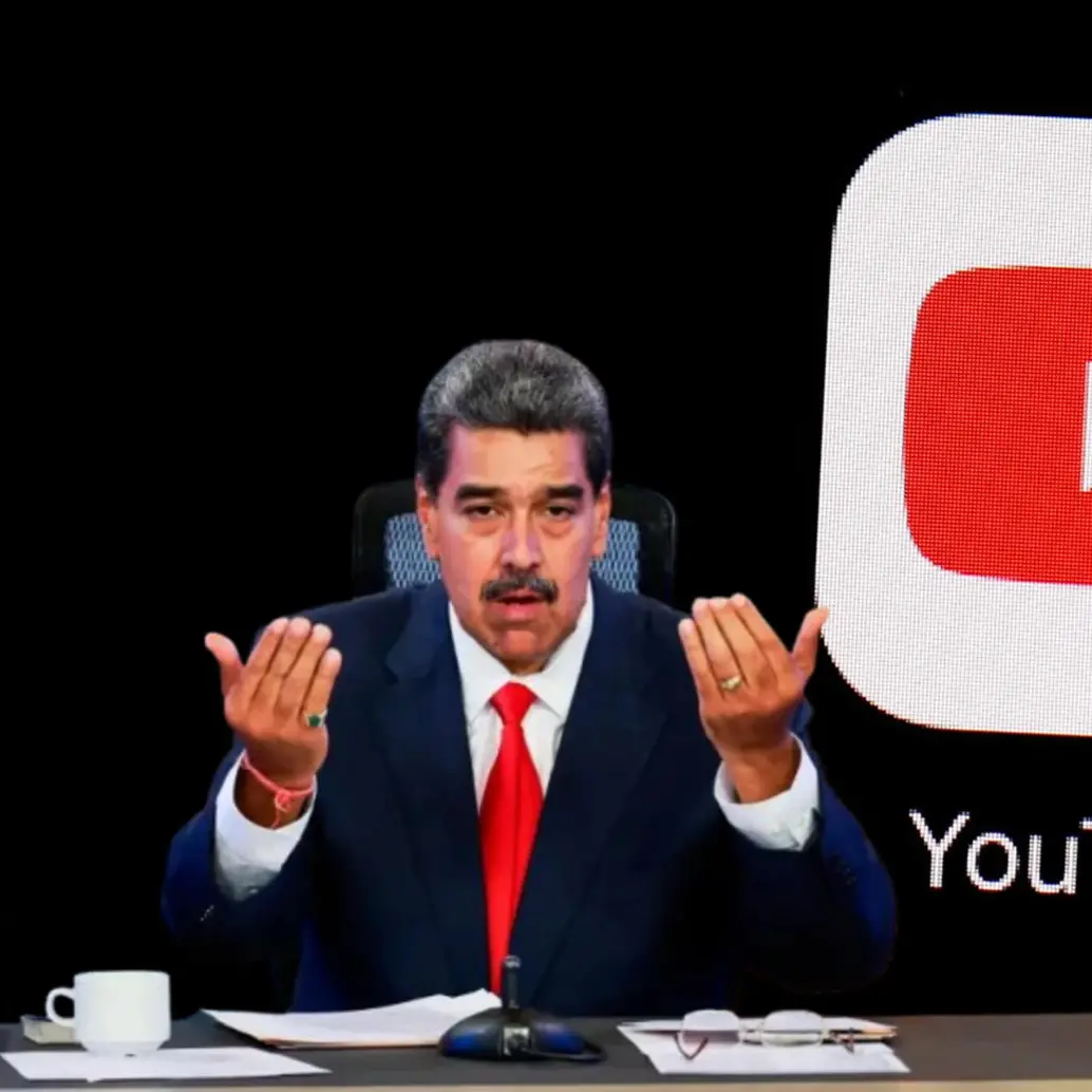 Nicolás Maduro y el logo de YouTube. Foto: Getty - YouTube