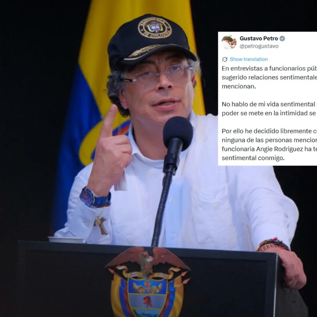 El presidente Gustavo Petro se pronunció sobre la polémica desatada tras una entrevista en la que Angie Rodríguez, actual cabeza del Fondo de Adaptación, presentó fuertes denuncias contra funcionarios de su Gobierno. Foto: Colprensa / redes sociales.