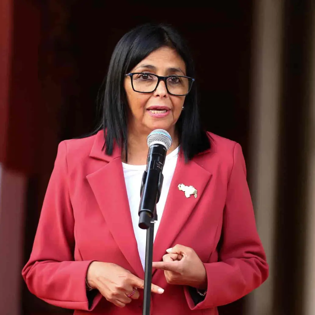 Rodrígez es actualmente la presidenta interina en Venezuela. Sin embargo, su plazo en el cargo está cada vez más cerca de llegar a término. Foto: AFP