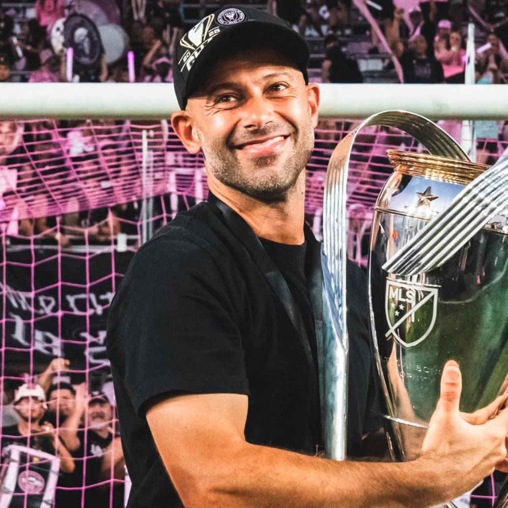 El exfutbolista argentino Javier Mascherano orientó al Inter Miami para ganar su primer título en la MLS. Foto: tomada del x de @InterMiami