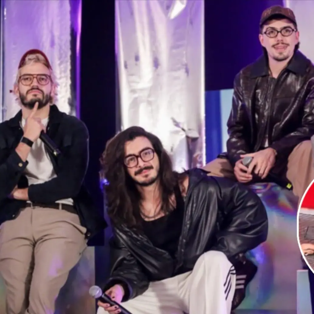 Integrantes de Morat fueron sorprendidos por una joven señalada como “therian” mientras saludaban a fanáticos en Buenos Aires; el momento se viralizó en redes sociales. FOTO: Colprensa. redes sociales. 