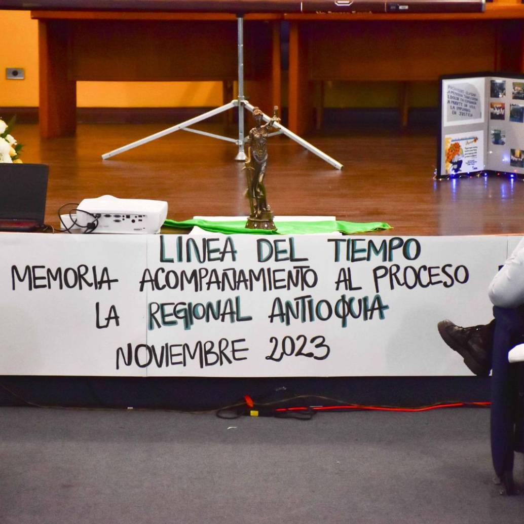 Imagen del acto de conmemoración de las víctimas de la rama judicial en Antioquia. FOTO: Cortesía