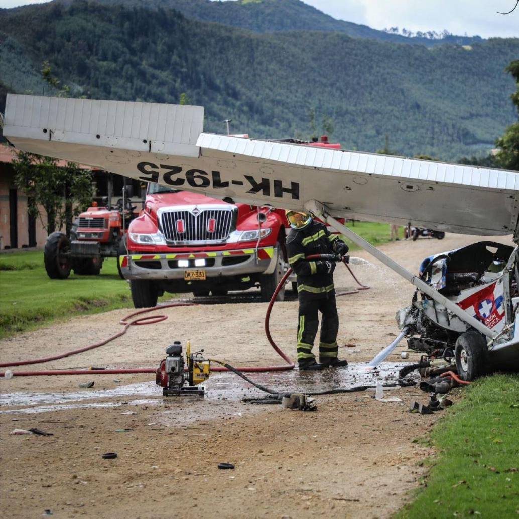 El siniestro aéreo dejó como saldo cinco heridos, de los cuales ya uno falleció y los otros cuatro siguen bajo observación médica. Foto: Redes sociales