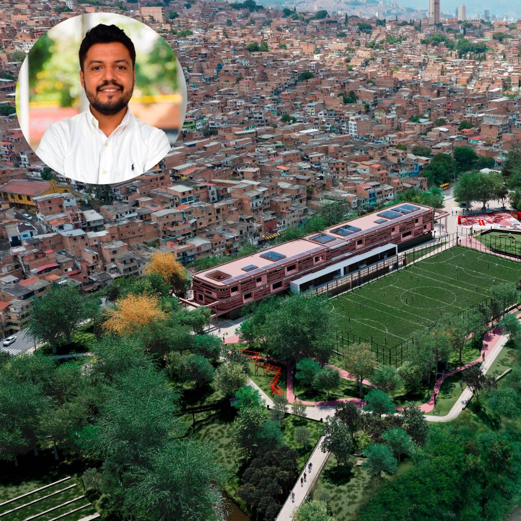 El gerente de la EDU señala que tienen 30 proyectos en los cuales hay una inversión de 2,5 billones de pesos. En la imagen, el render de Parques del Río Norte. FOTO: CORTESÍA EDU