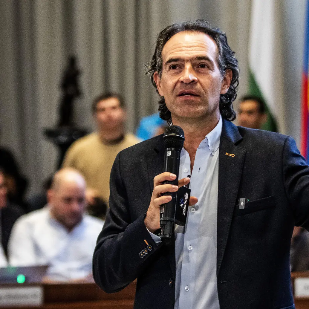 El alcalde de Medellín, Federico Gutiérrez en el Concejo de la ciudad. Foto: Julio César Herrera Echeverri.