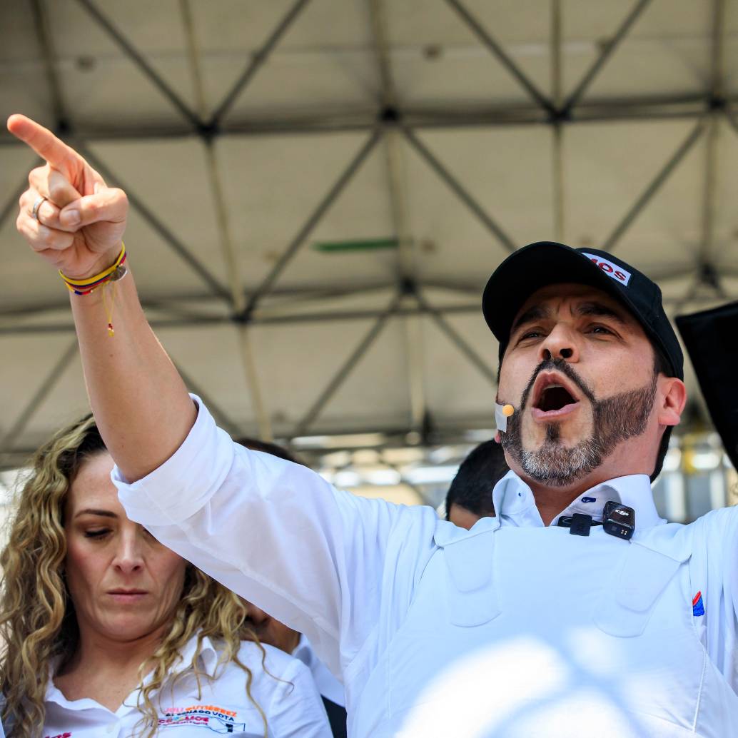 Abelardo de la Espriella ganó las elecciones en Colombia con un 0,9% de diferencia frente al candidato del continuismo Iván Cepeda. FOTO CAMILO SUÁREZ. 
