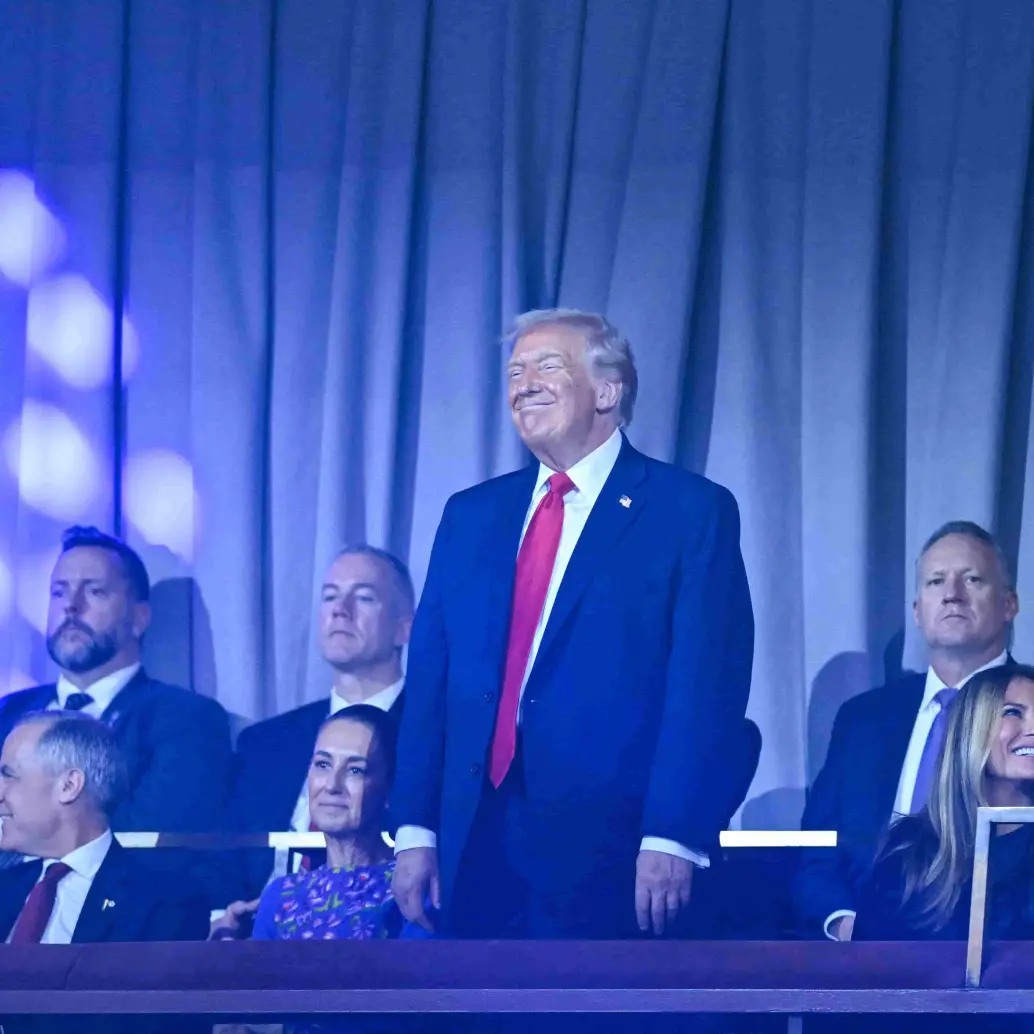 Donald Trump durante el sorteo del la Copa Mundial de Fútbol 2026 habló con medios colombianos. FOTO: AFP. 
