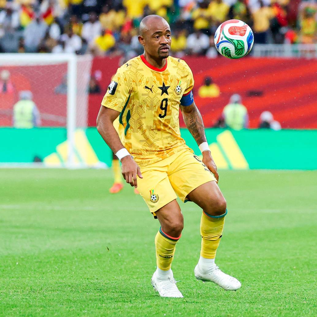 Jordan Ayew es el referente y capitán de Ghana, que buscará el pase a los octavos de final del Mundial frente a Colombia. <span class="mln_uppercase_mln">FOTO</span> <b><span class="mln_uppercase_mln">getty</span></b> 