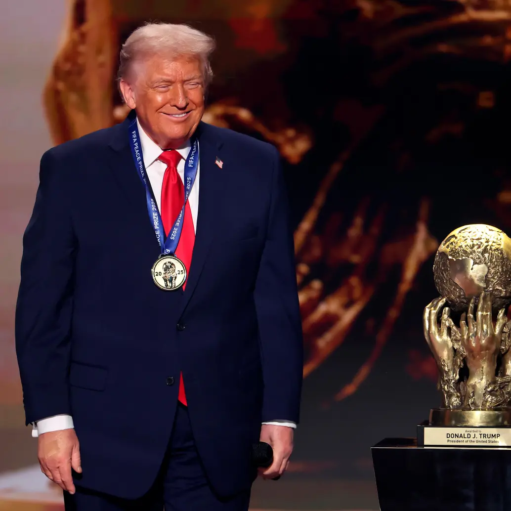 Donald Trump durante el sorteo del la Copa Mundial de Fútbol 2026 habló con medios colombianos. FOTO: GETTY