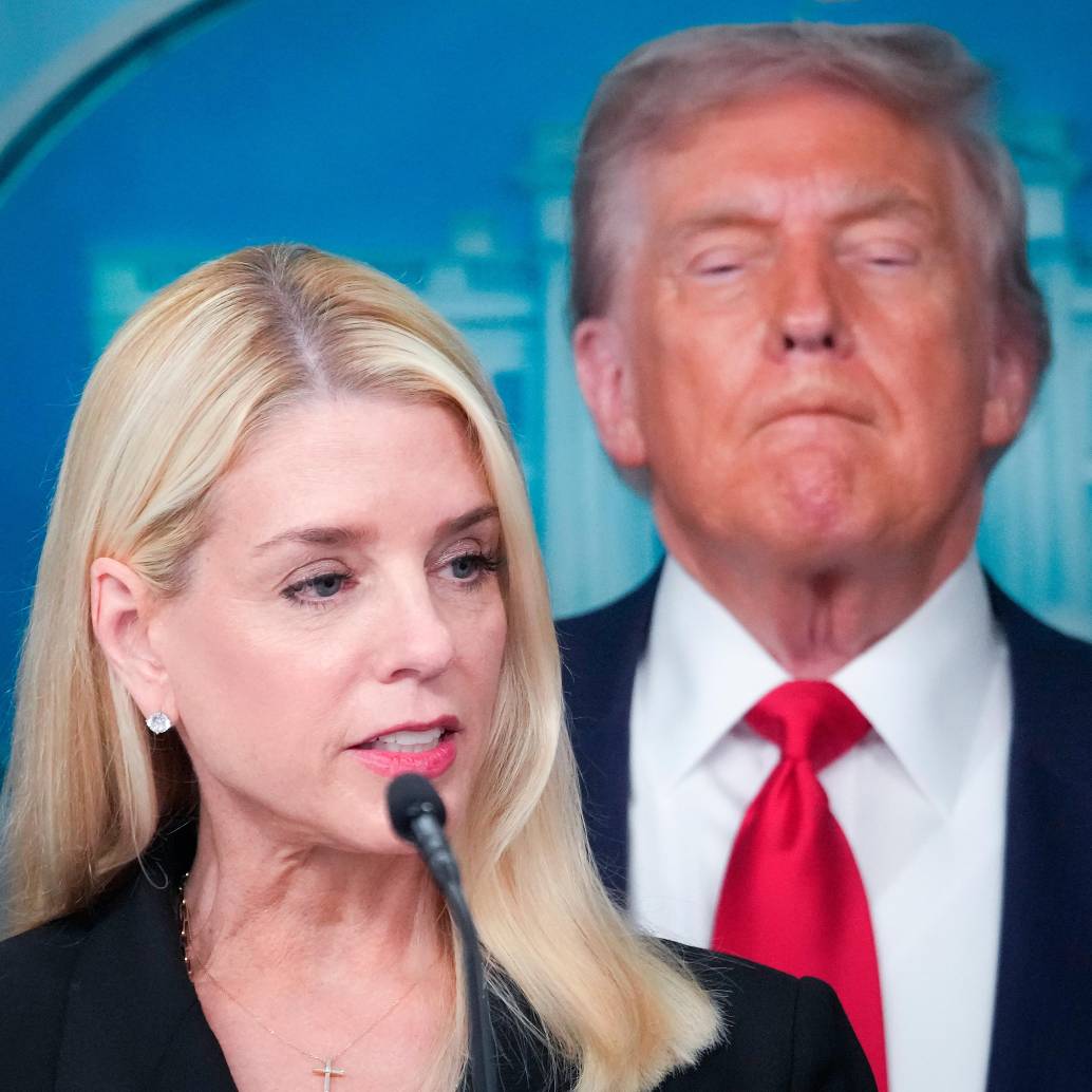 Pam Bondi ha sido una de las grandes aliadas políticas de Trump. Desde febrero de 2025 era la fiscal general. FOTO: GETTY