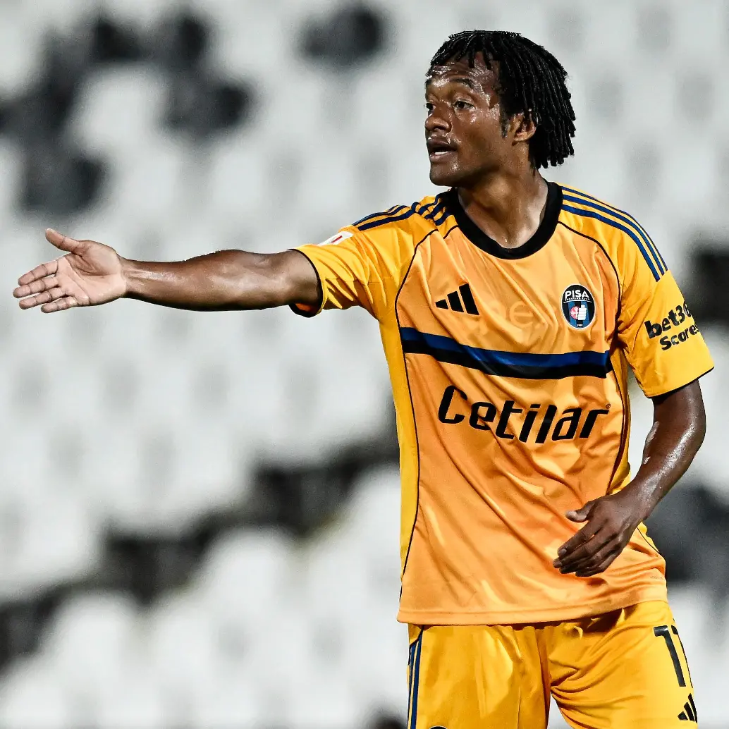 Juan Guillermo Cuadrado inicia su temporada número 17 en Italia, ahora con el recién ascendido Pisa. FOTO: GETTY