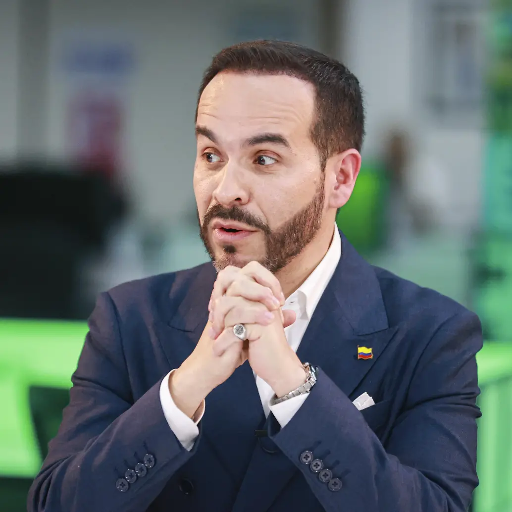 El candidato Abelardo de la Espriella tuvo un tenso diálogo con el medio Noticias Caracol cargado de tensión y frases polémicas. Foto: Manuel Saldarriaga Quintero.