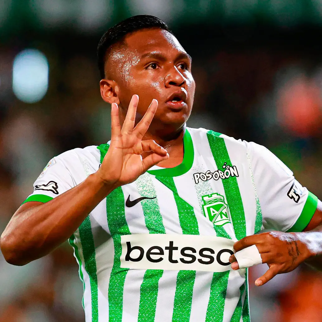 Alfredo Morelos, uno de los mejores jugadores de Nacional en el presente año. FOTO: Manuel Saldarriaga