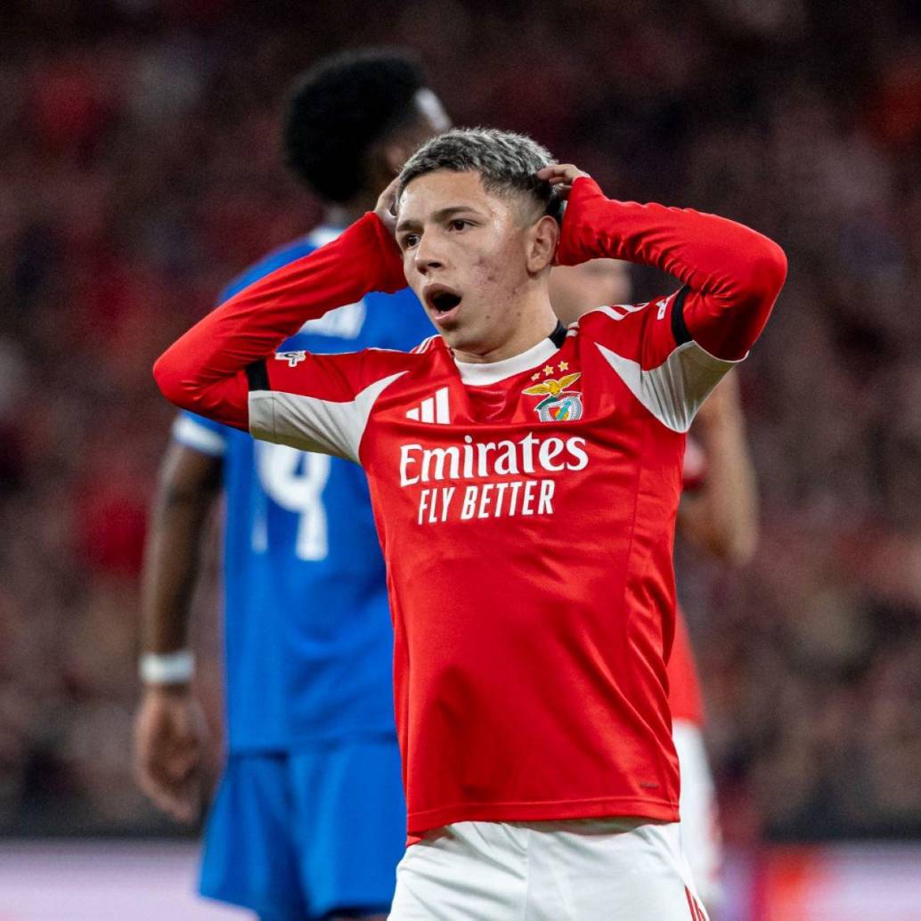 Prestianni es un argentino de 20 años que está en el Benfica desde principios del 2024, demostrando un gran talento a una prematura edad. Foto: Getty Images