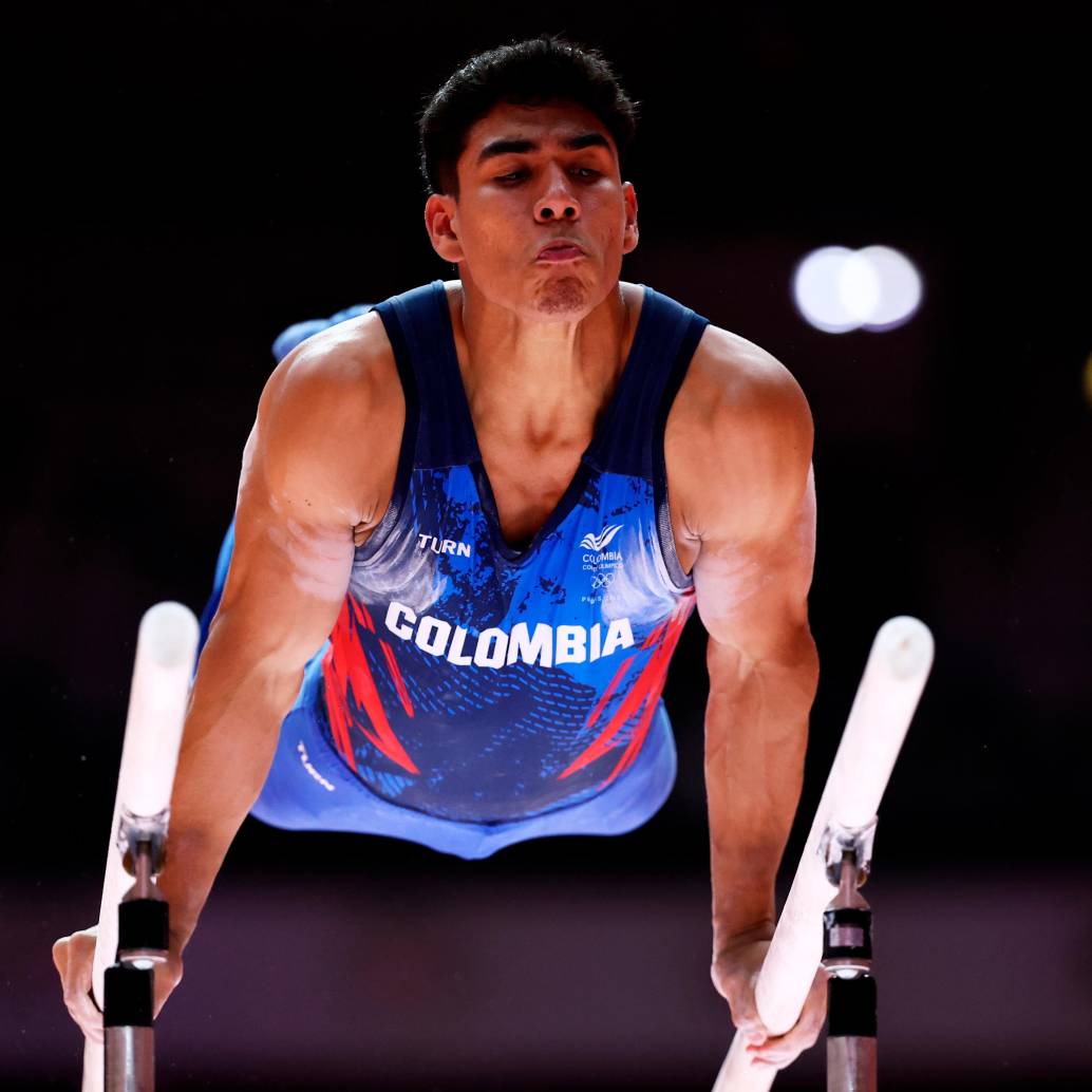 El gimnasta cucuteño Ángel Barajas es uno de los mejores del mundo en su especialidad. Este año ganó medalla de oro en la prueba de barra paralela en la Copa Mundo del deporte. Foto: Getty