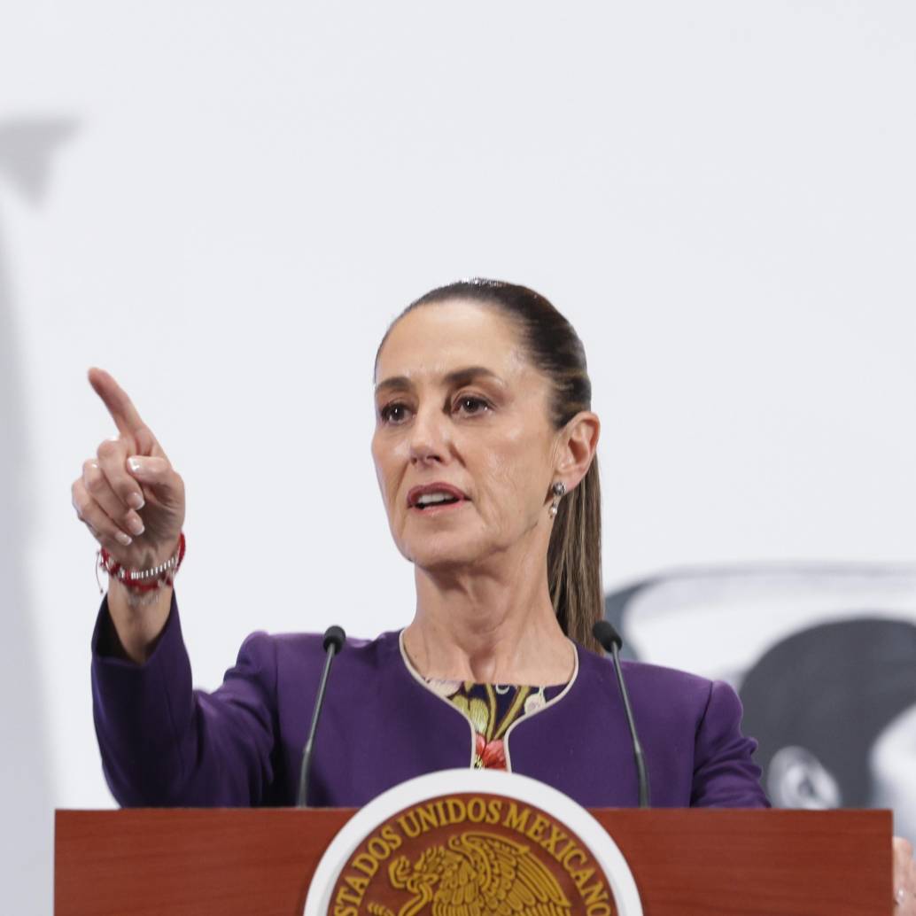 <span class="mln_uppercase_mln"> La</span><b><span class="mln_uppercase_mln"> presidenta mexicana, Claudia Sheinbaum, aclaró que el despliegue militar estadounidense no llegará a las aguas de su país. FOTO: Xinhua </span></b>