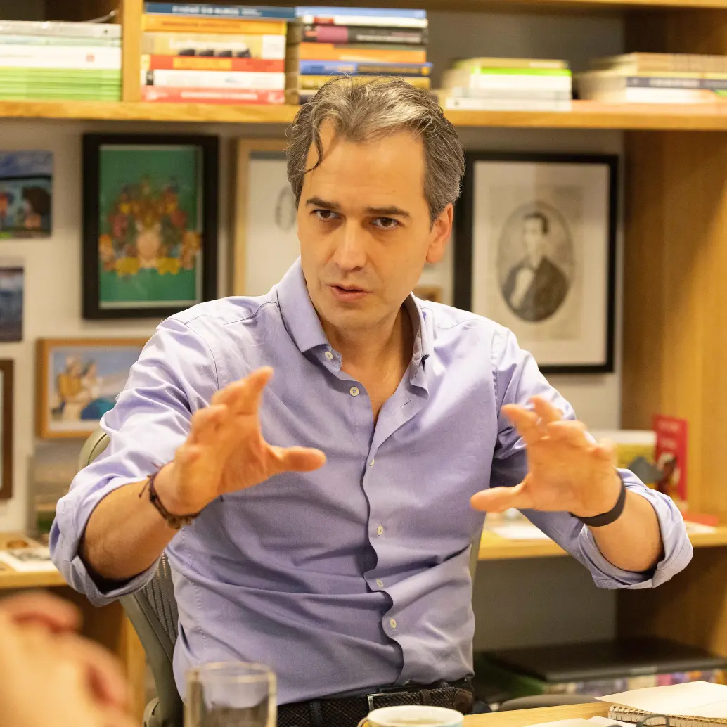 <p>David Escobar llegó a la dirección de Comfama en 2016, trayendo un cambio cultural a la caja de compensación.</p><p><span class="mln_uppercase_mln"> </span><span class="mln_uppercase_mln">FOTO</span> <b><span class="mln_uppercase_mln">Esneyder Gutiérrez</span></b></p>