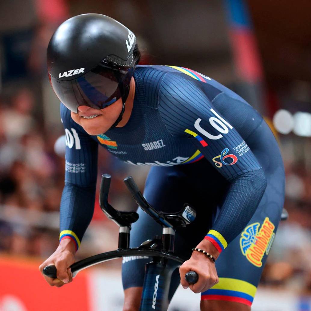 Stefany Cuadrado, ciclista antioqueña que ya cuenta con una experiencia olímpica. FOTO AFP