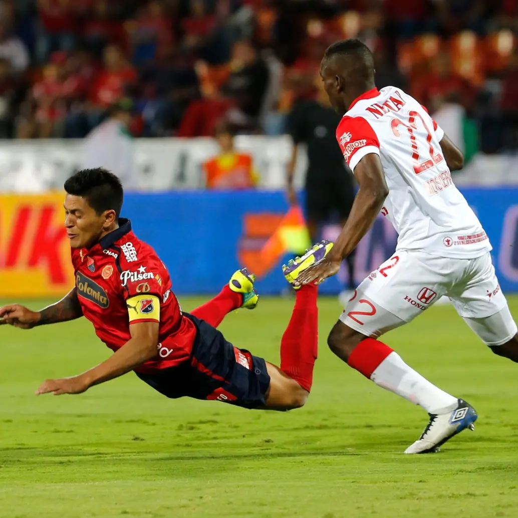 El delantero argentino Germán Ezequiel Cano anotó el gol del DIM en la final de ida del Clausura de 2014. FOTO: JUAN ANTONIO SÁNCHEZ 