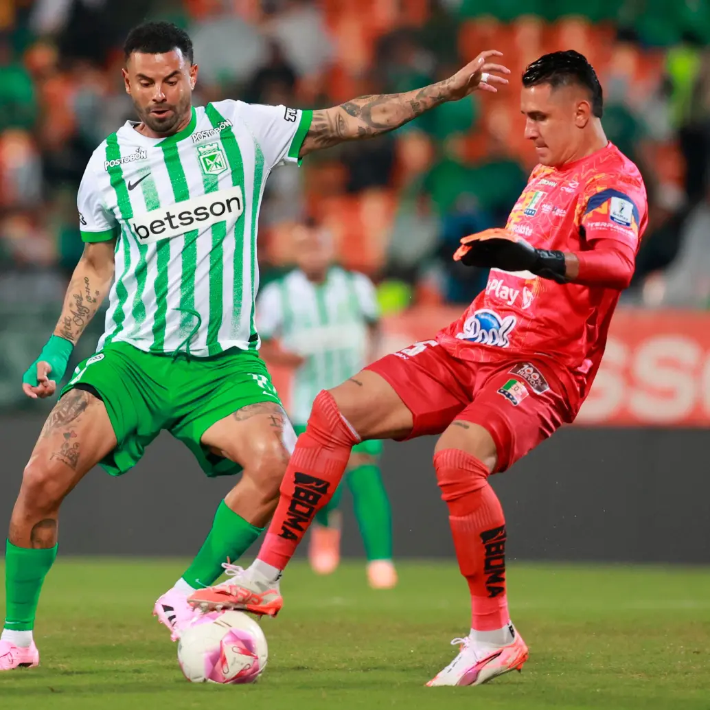 El volante antioqueño Edwin Cardona es una de las figuras del cuadro verde en la Copa Betplay. Anotó el tanto de la ida en Manizales. Foto: Manuel Saldarriaga