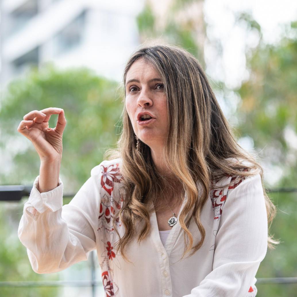 Las advertencias fueron hechas por la senadora y precandidata presidencial del Centro Democrático, Paloma Valencia. Foto: Camilo Suárez 