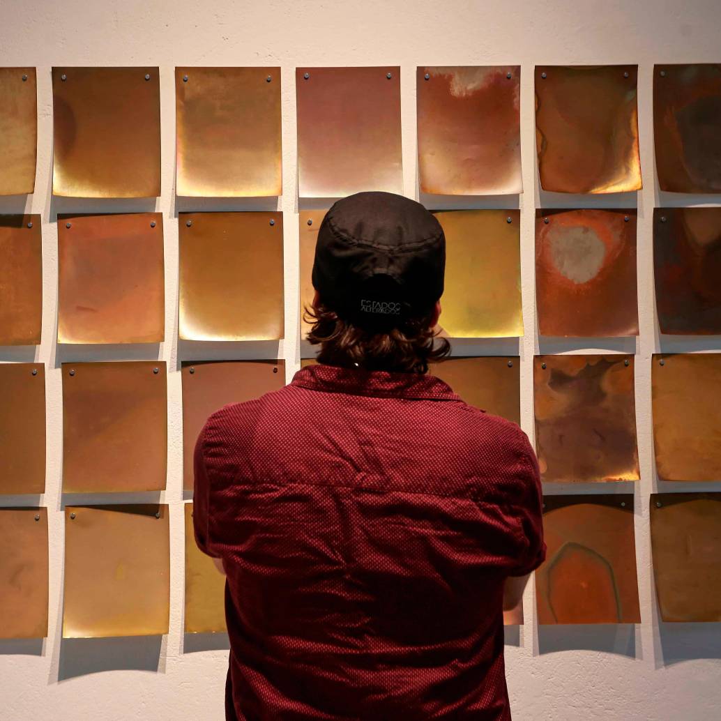 Esta pieza hace parte de Alquimia. Es del artista Carlos Carmona. FOTO: Manuel Saldarriaga.