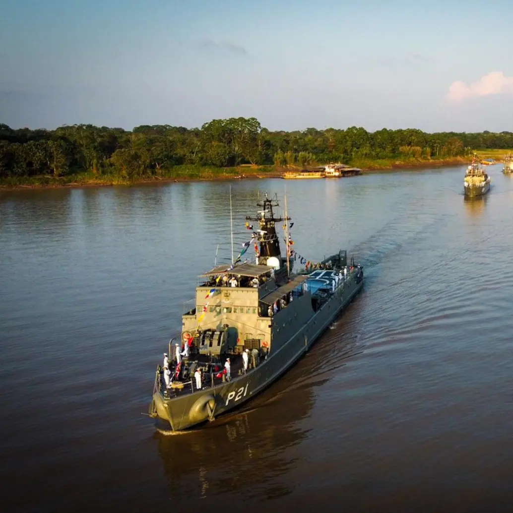 Armadas de Colombia, Brasil y Perú participan en la operación Bracolper 2025. Foto: Armada Nacional