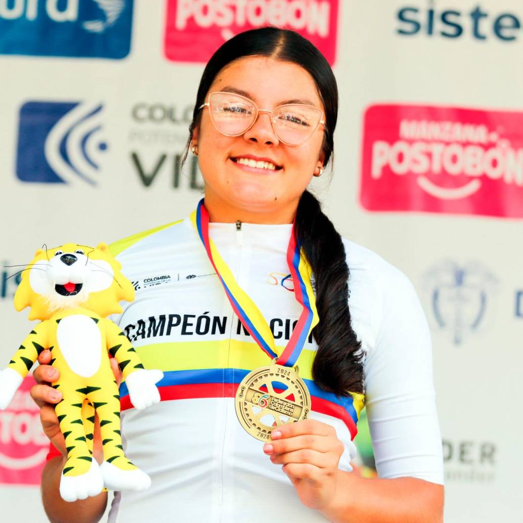 Luciana Osorio Betancur impresiona con sus condiciones en el ciclismo. Competir en Europa es una de sus metas. FOTO CORTESÍA FEDECICLISMO