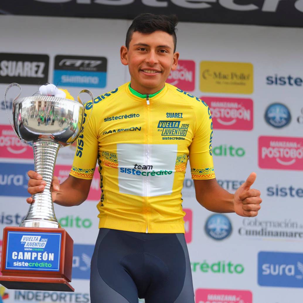 Juan Felipe Rodríguez, otra de las grandes promesas del ciclismo colombiano. FOTO CORTESÍA FEDECICLISMO
