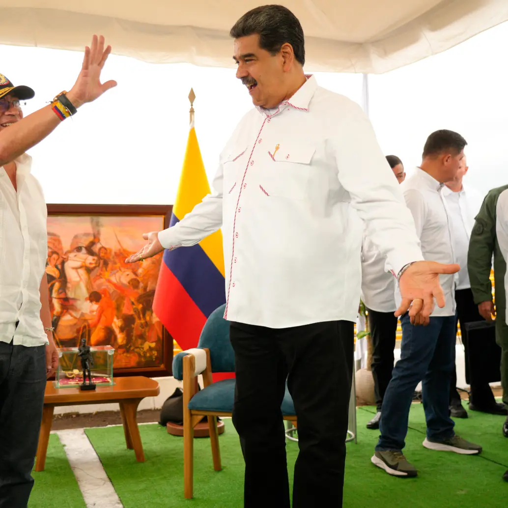 El presidente de Colombia, Gustavo Petro, y el presidente de Venezuela, Nicolás Maduro, restablecieron relaciones diplomáticas entre los dos países desde 2022. FOTO<b><span class="mln_uppercase_mln"> Presidencia de Colombia</span></b>