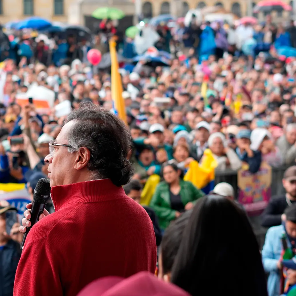 El discurso del presidente Petro arrancó antes de la 1:00 p.m. y duró poco más de media hora. <span class="mln_uppercase_mln">FOTO</span> <b><span class="mln_uppercase_mln">Presidencia y Colprensa </span></b>