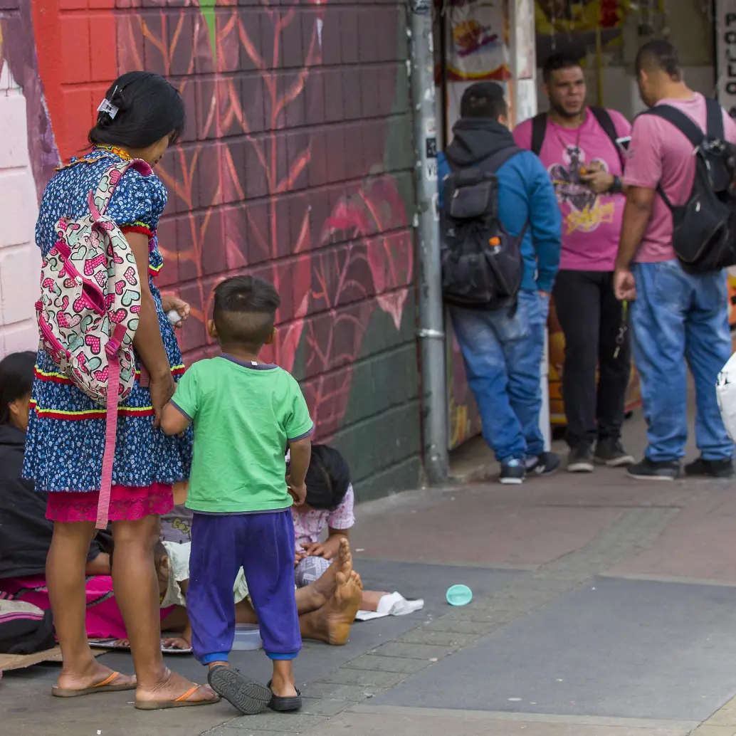 Los niños más explotados continúan siendo los de la comunidad Emberá Katío, sostuvo la Policía. FOTO: Archivo El Colombiano