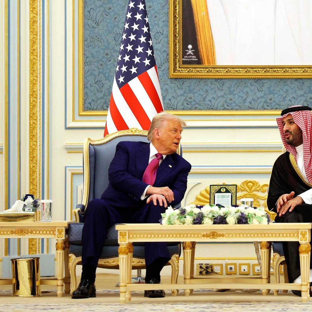 El presidente de Estados Unidos, Donald Trump, llenó de elogios esta semana al príncipe heredero saudí Mohamed bin Salmán. FOTO GETTY