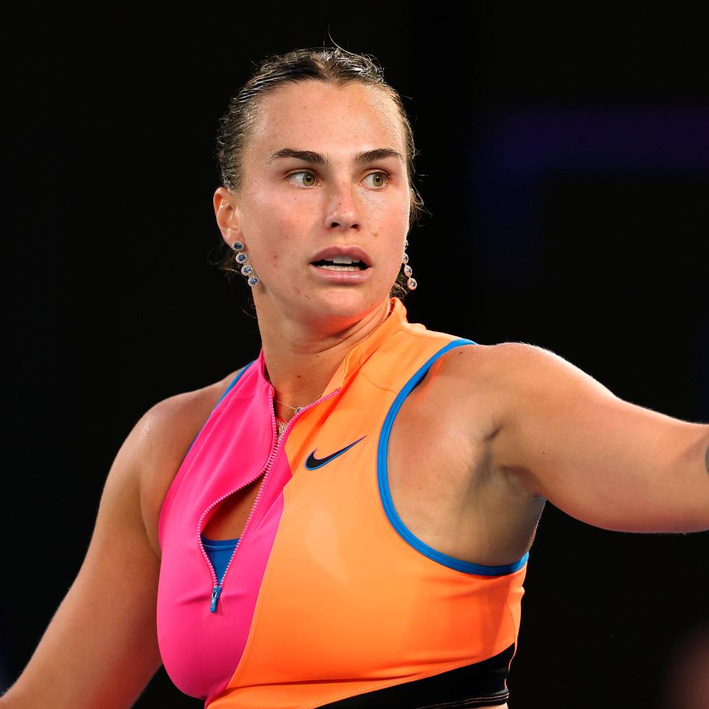 La tenista bielorrusa Aryna Sabalenka ocupa el primer puesto del ranking mundial de la WTA. Buscará su tercer triunfo en Australia. Foto: tomada del x de @AustralianOpen