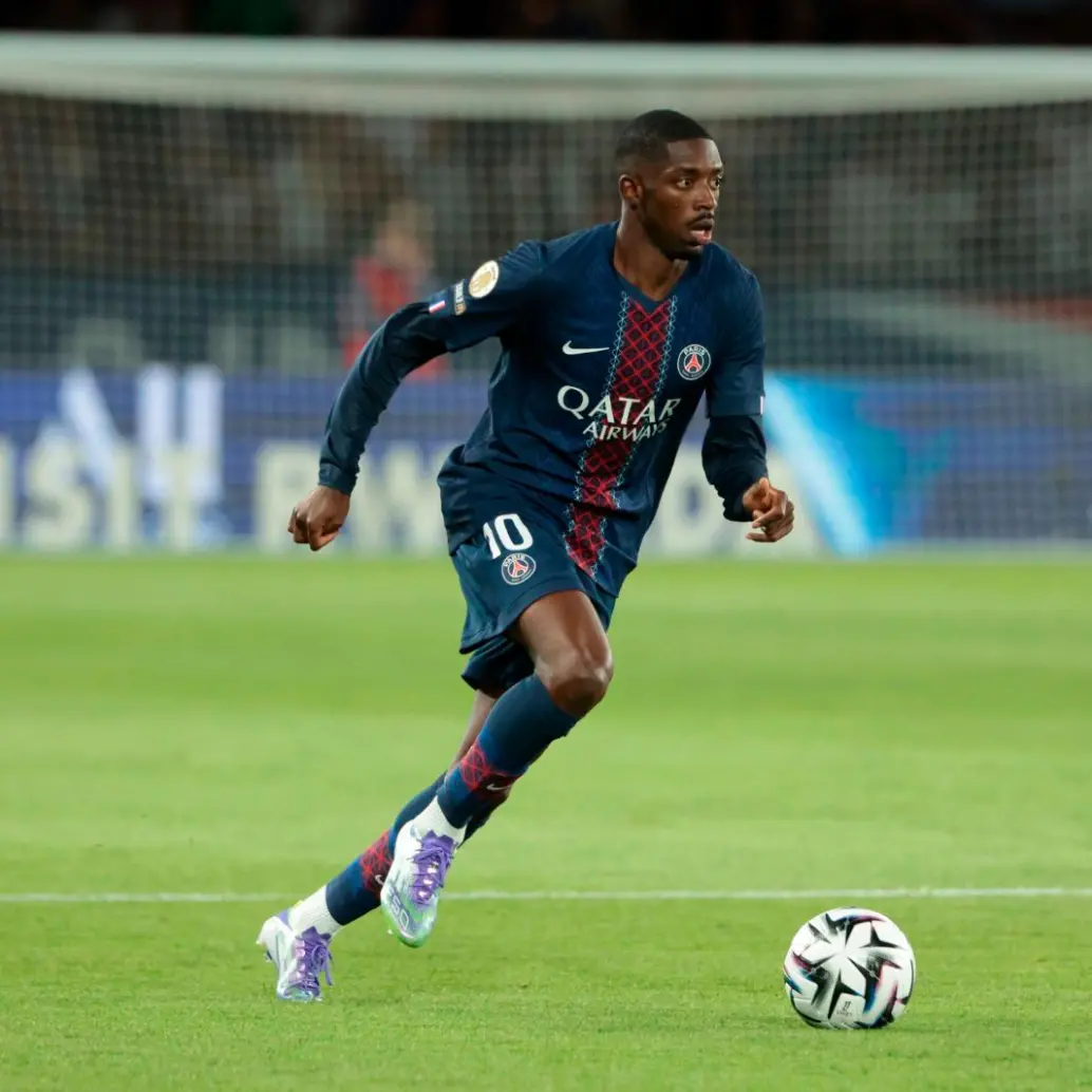 El volante francés Ousmane Dembélé fue la gran figura del PSG en el título de la Liga de Campeones de la Uefa. FOTO: GETTY