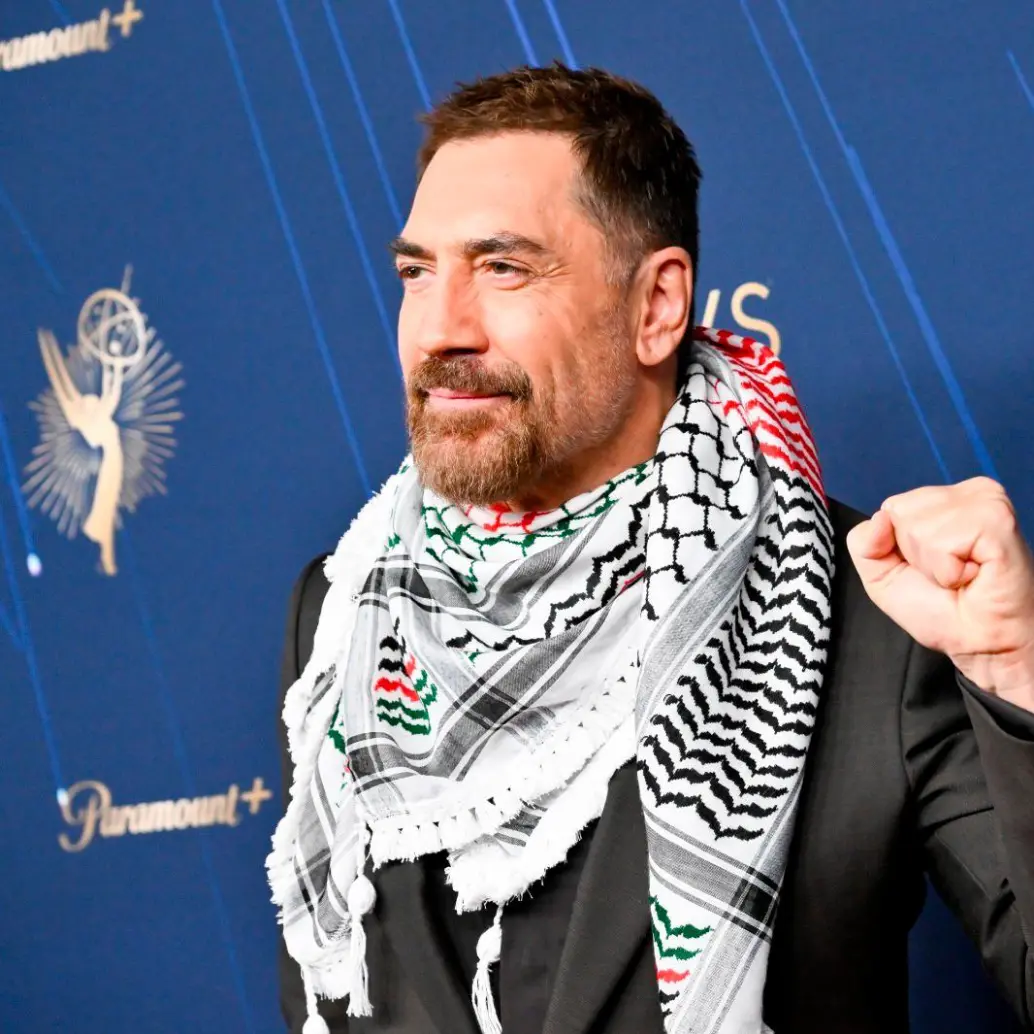 Músicos, actores y escritores de países occidentales piden cada vez con más fuerza un boicot a Israel por la guerra en Gaza. En la imagen el actor español Javier Bardem. Foto Getty. 