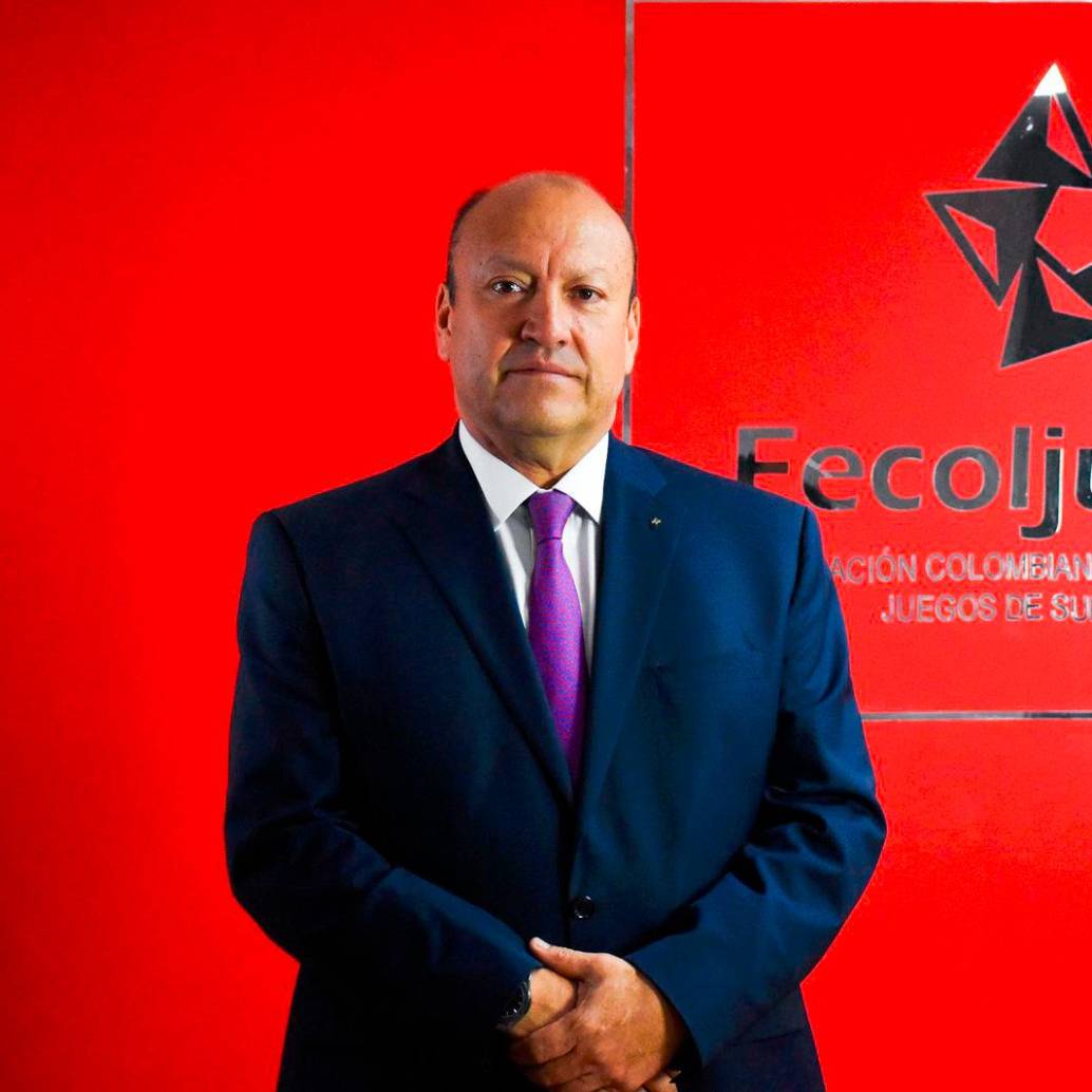 Evert Montero Cárdenas, presidente de Fecoljuegos, alertó de la operación ilegal en Colombia de plataforma de apuestas electorales. FOTO: Cortesía Fecoljuegos
