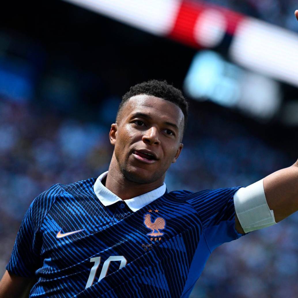 El delantero francés Kylian Mbappé es el capitán de la Selección de su país en la Copa del Mundo que se juega en Canadá, Estados Unidos y México. Foto: Getty