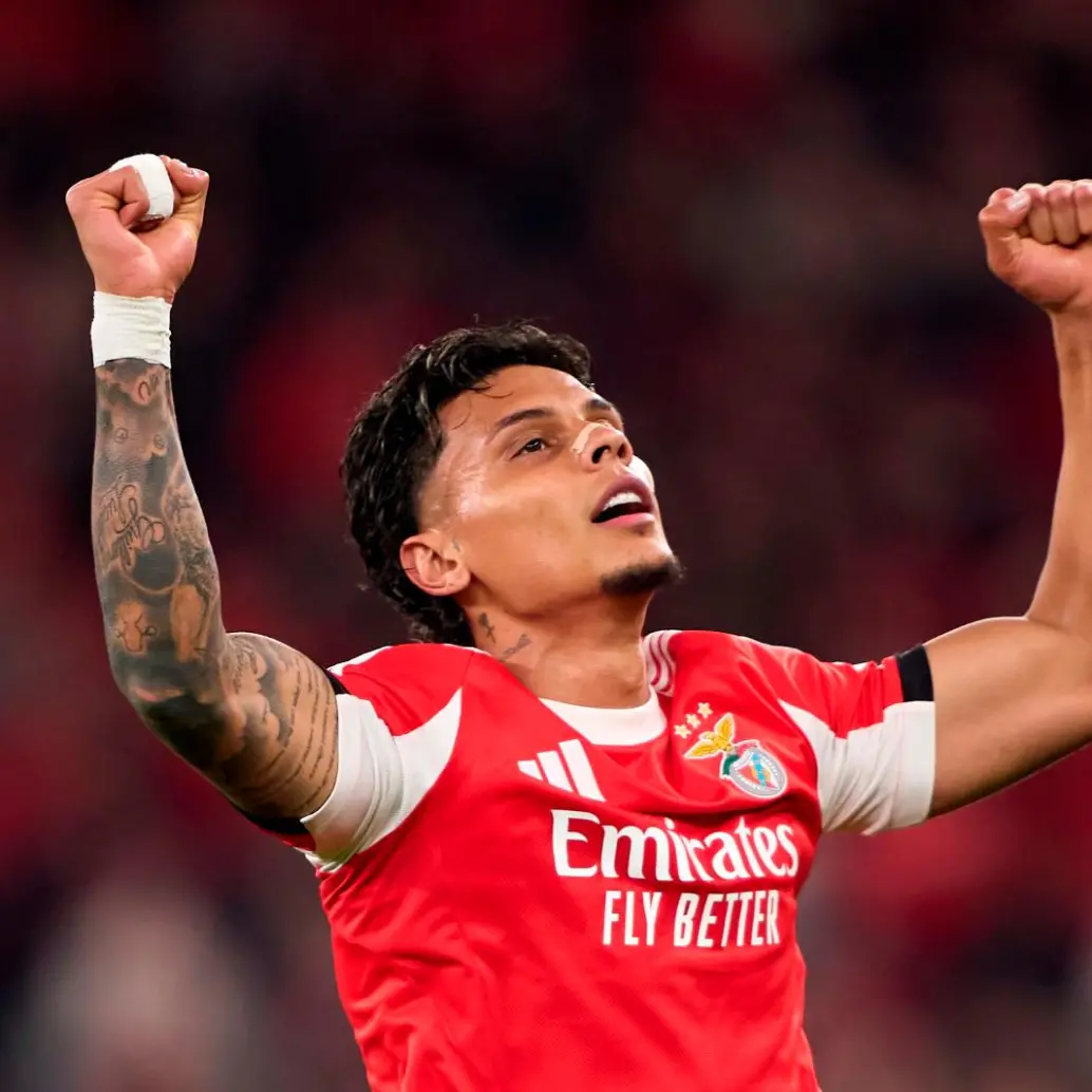 Richard Ríos fue incluido en el once ideal de la semana en la Champions League tras su gol y asistencia frente al Napoli. Foto: GETTY.