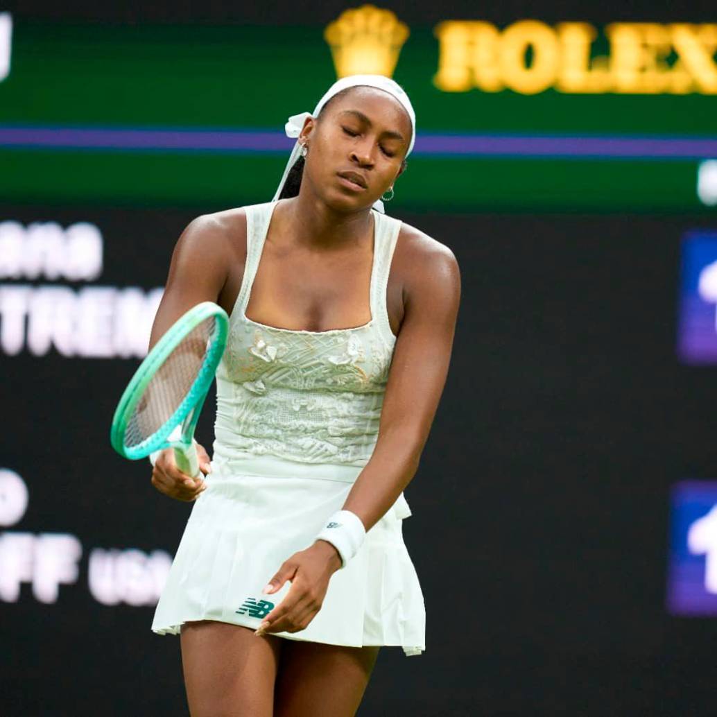 La estadounidense Coco Gauff, segunda en el ranking WTA, ha sido la salida más sorpresiva en primera ronda de Wimbledon 2025. Foto: GETTY