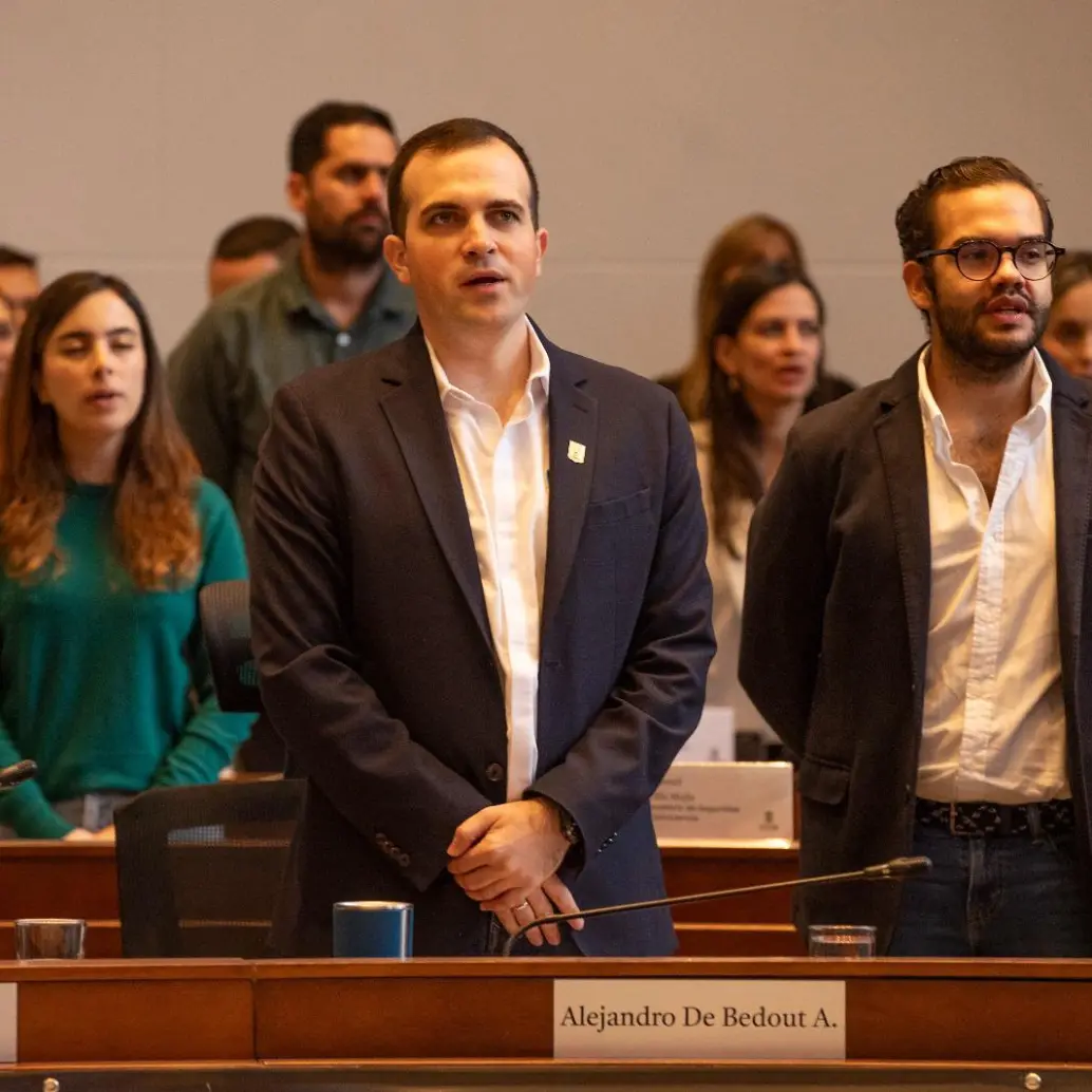 Un hombre habría tratado de entrar al Concejo para llevarle a Alejandro de Bedout un mensaje enviado desde la cárcel de Itagüí. FOTO: ESNEYDER GUTIÉRREZ