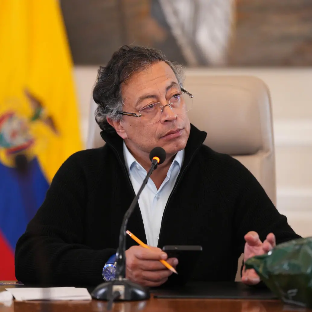 El presidente Gustavo Petro en un Consejo de Ministros. FOTO: PRESIDENCIA